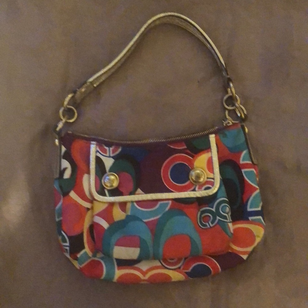 Multi color “Coach “ purse